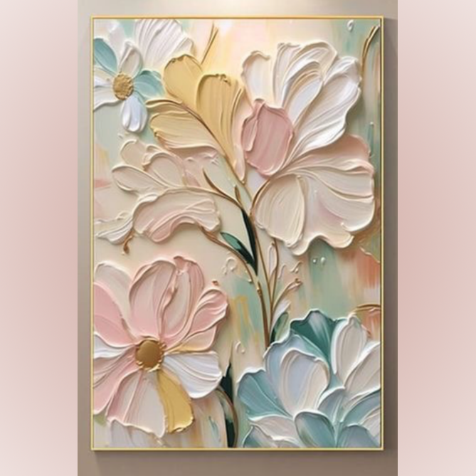 تابلو برجسته تکسچر ورق طلا